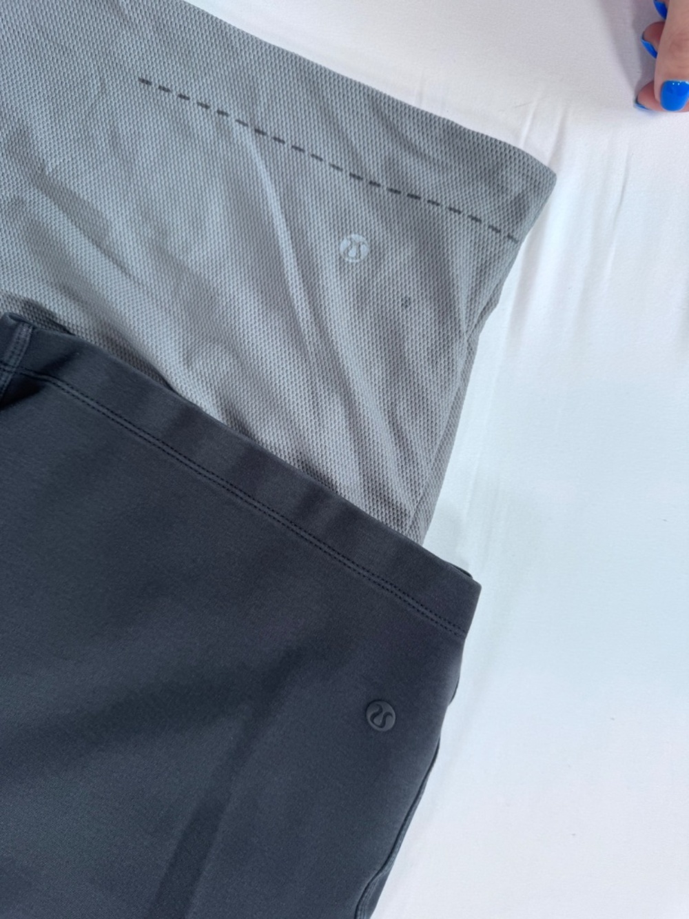 Lululemon Men's L Shorts Twill Chill Black M7968S Grey Mesh Athletic Workout - Picture 4 of 9